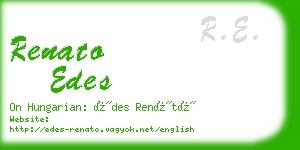 renato edes business card